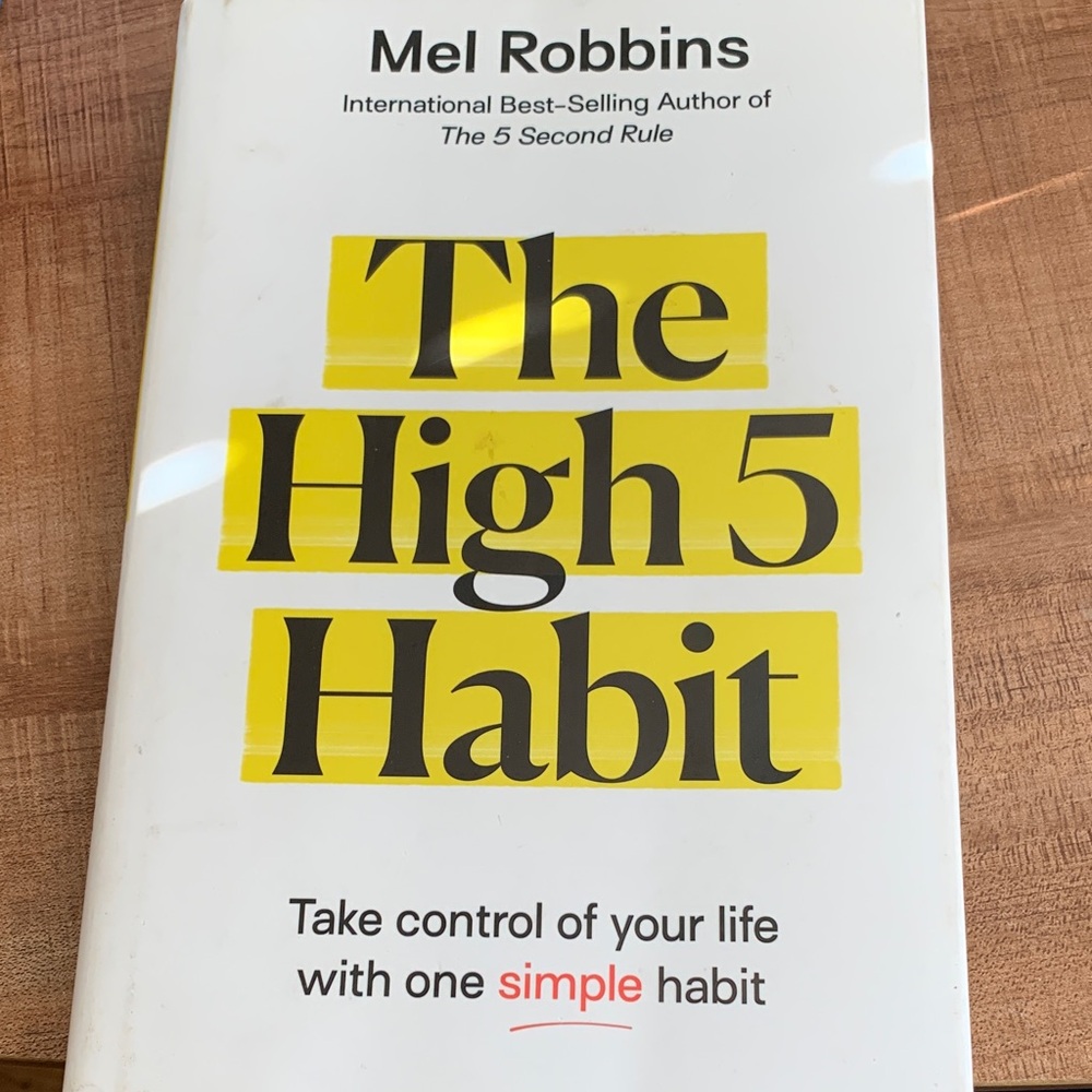 The High 5 Habit Book by - White and Yellow Cover